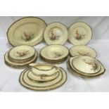 Part dinner service Crown Ducal Florentine "Picardy" consisting of two tureens and covers 26cm