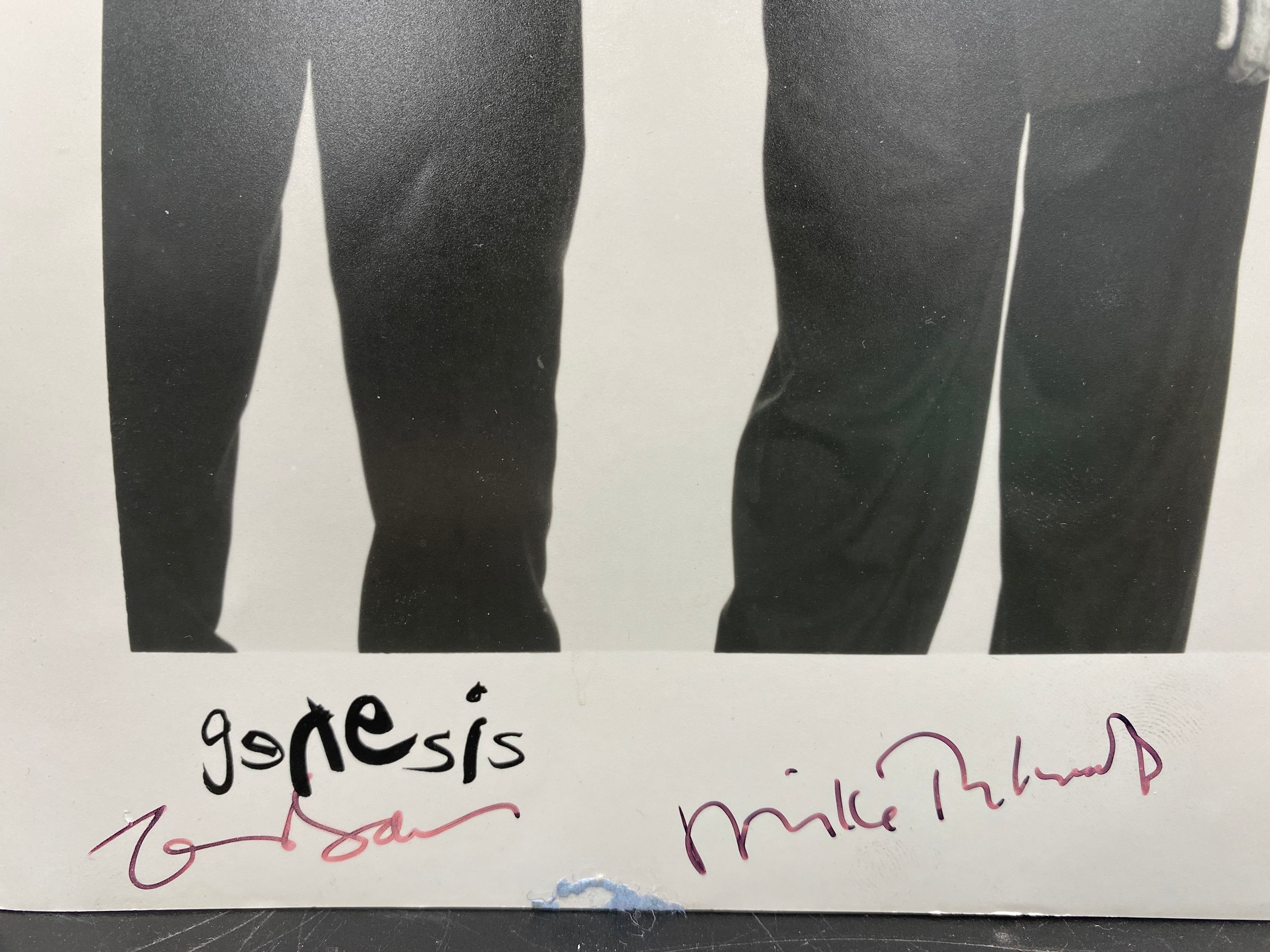 GENESIS: Signed 8 x 10 photograph by all three members of the English rock band individually, - Image 2 of 4