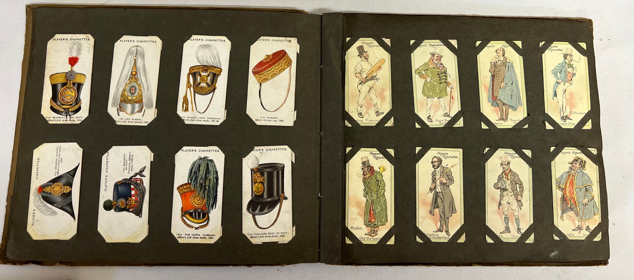 Cigarette album and contents together with five WWI silk postcards and a WWI postcard album. - Image 7 of 17