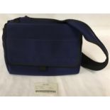 Miu Miu blue cloth shoulder bag 26 x 21cm.