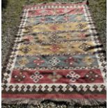 A Kilim style rug. 236 x 178.