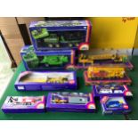 Siku model vehicles, boxed, 3950 Combine Harvester, 3913 Tractor Truck with Crane, 4010 Hydraulic