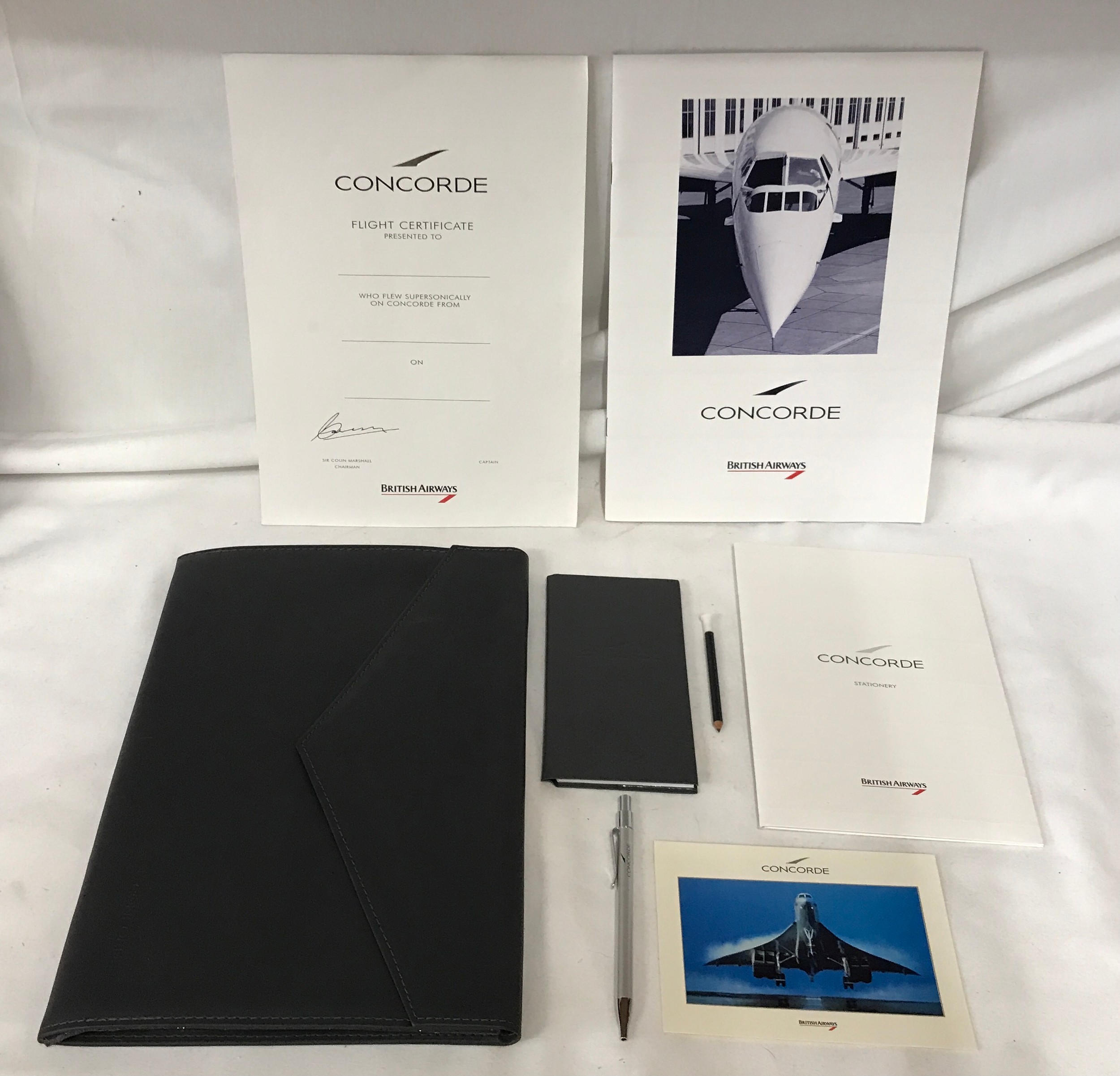 Concorde interest- a collection of six presentation folders to include: 3 x white wallets containing - Image 7 of 11
