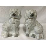 A pair of Staffordshire dogs 14cm h.