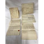 A collection of legal documents dated 1737 Riplinghem, 1812 Parish of North Ferriby, 1737 North