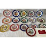 A set of 15 Royal Doulton plates for The Roal Horticultural Society Chelsea Flower Show Plates