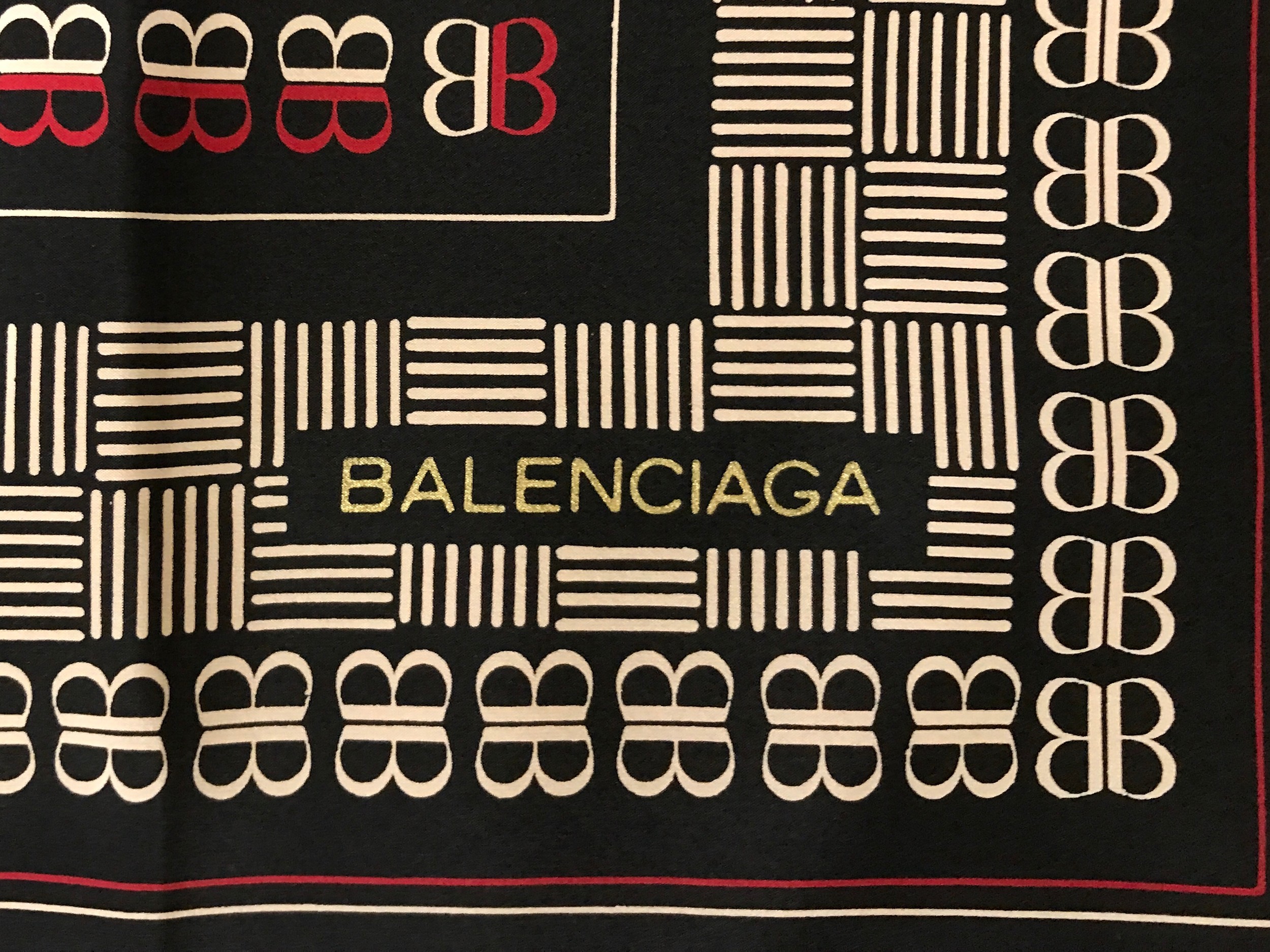 A Balenciaga silk scarf 76cm square - Image 2 of 2