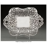 A Wang Hing Chinese Export Silver Tray, Hong Kong, circa 1900 Marks: WH, (two character mark), 90 1