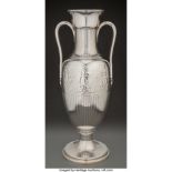A Tiffany & Co. Silver Two-Handled Vase, New York, 1907-1947 Marks: TIFFANY & Co., 17035 B1 MAKERS 4
