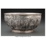 A Wang Hing & Co. Chinese Export Silver Bowl, Hong Kong, late 19th century Marks: WH, 90, (maker's m