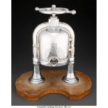 A French Silver-Plated Duck Press, circa 1930 18 x 12-1/4 x 7-1/2 inches (45.7 x 31.1 x 19.1 cm) (ba