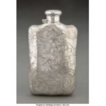 A Tiffany & Co. Silver Flask, New York, 1902-1907 Marks: TIFFANY & CO., 7283 MAKERS 6629, STERLING S