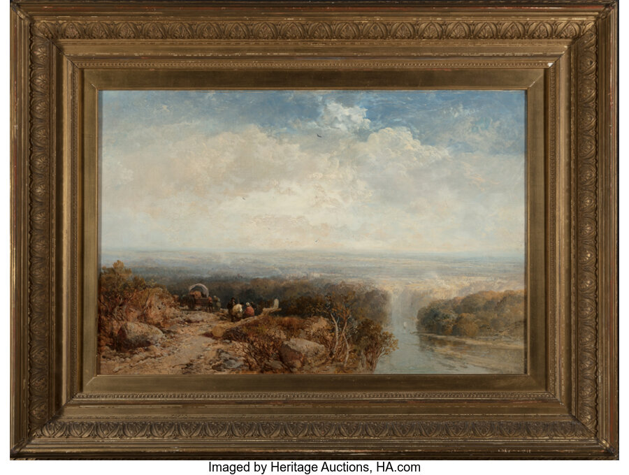 James Webb (British, 1825-1895) Near Richmond, Yorkshire Oil on canvas 20-1/4 x 30-1/4 inches (51.4  - Image 2 of 3