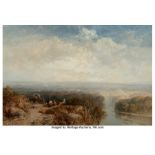 James Webb (British, 1825-1895) Near Richmond, Yorkshire Oil on canvas 20-1/4 x 30-1/4 inches (51.4