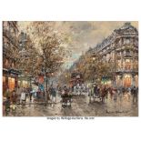 Antoine Blanchard (French, 1910-1988) Le Vaudeville Oil on canvas 13 x 18 inches (33.0 x 45.7 cm) Si