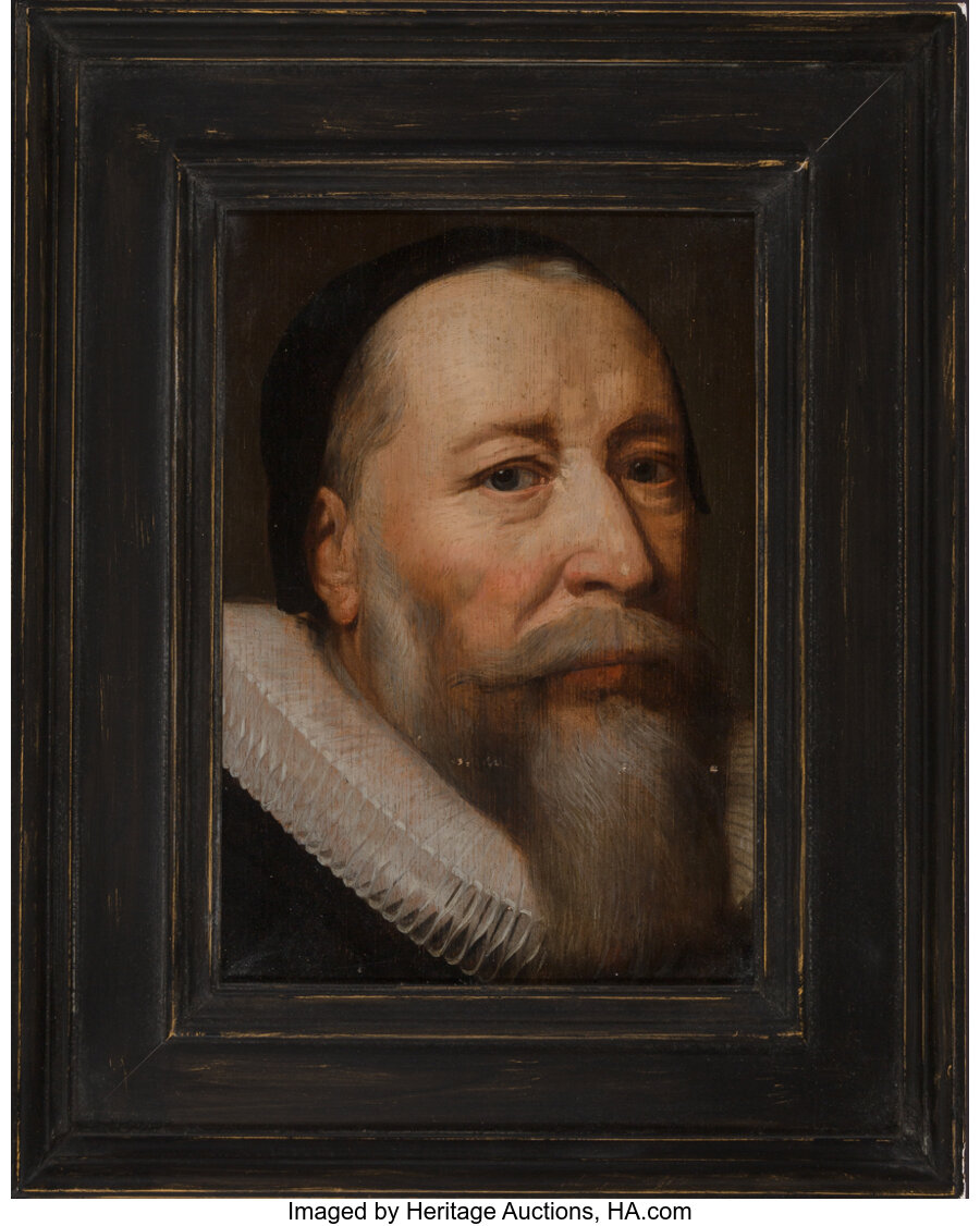 Studio of Michiel Jansz. van Miereveld (Dutch, 1567-1641) Portrait of a man, circa 1620 Oil on panel - Image 2 of 3