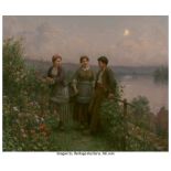 Daniel Ridgway Knight (American, 1839-1924) Eventide, circa 1910 Oil on canvas 29-1/2 x 36 inches (7
