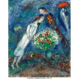 Marc Chagall (French/Russian, 1887-1985) Rencontre dans le ciel, circa 1980 Oil on canvas 29 x 24 i
