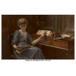 Robert Poetzelberger (Austrian, 1856-1930) Alte Leider (Old Songs), circa 1887-1890 Oil on canvas 32