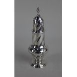 A George III silver sugar caster baluster form with spiral fluting maker Samuel Wood London 1761,