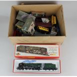 Two Hornby Tri-ang OO gauge model railway locomotives and tenders comprising R.861 Evening Star