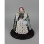 A Royal Worcester porcelain limited edition figure of Queen Elizabeth I no. 335 of 4,500 24cm