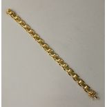 An 18ct gold link bracelet, 16.1g