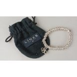 A Links of London bracelet with Olympic charm, in original pouch