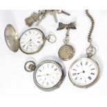 A Victorian silver full hunter pocket watch maker Benjamin Stuart Chinn, Chester 1892, a silver