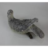 A composite garden ornament of a dove (used as a finial) approx 20cm high