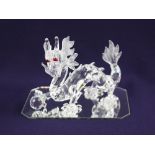 A Swarovski Collector's Society 'Fabulous Creatures' crystal model of 'The Dragon' (1997), with