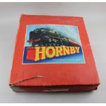 A Hornby O Gauge Model Railway Goods Set No. 55, boxed, containing locomotive and tender, two