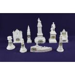 A small collection of crested china for Plymouth, to include a Grafton China model of the