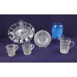 A collection of Peabody and Sowerby glass tableware to include a George Peabody cup and saucer