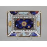 A Royal Worcester porcelain limited edition rectangular dish 'To Celebrate the Millenium 2000AD',