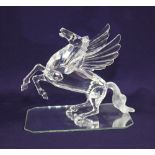 A Swarovski Collector's Society 'Fabulous Creatures' crystal model of 'The Pegasus' (1998), with