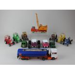 A collection of model motor vehicles, some die-cast, to include Dinky Supertoys and Tonka (