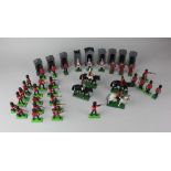A collection of Britains Deetail toy soldiers the Queen's guard