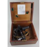 A B Cooke & Son Ltd 'Cooke Hull' sextant no 3779, with certificate, in fitted case