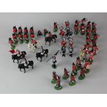 A collection of Britains plastic toy soldiers to include Scottish Highlander