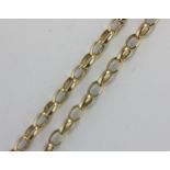 A 9ct gold belcher link neck chain 10.8g