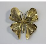 A 9ct gold butterfly brooch 2.7g