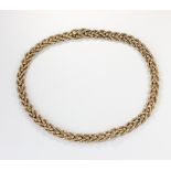 A 9ct gold rope twist necklace 67.3g