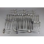 An American Heritage Sterling silver Sentimental pattern part canteen of cutlery comprising eight