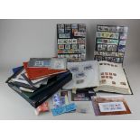A collection of British and international stamps, albums and some loose, to include penny reds,