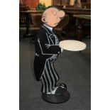 A butler character waiter stand 89cm high