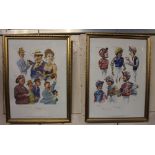 Horseracing interest, Peter Curling, two limited edition colour prints, 'Jockeys' and 'Owners', both