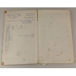 A mid 20th century schoolboy autograph album containing football teams, Tommy Lawton, Stanley