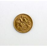 A George V gold half sovereign dated 1911