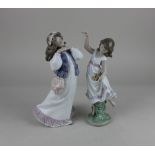 Two Lladro porcelain figures of girls, comprising 06401 'Dreams of a Summer Past' and 06580 '